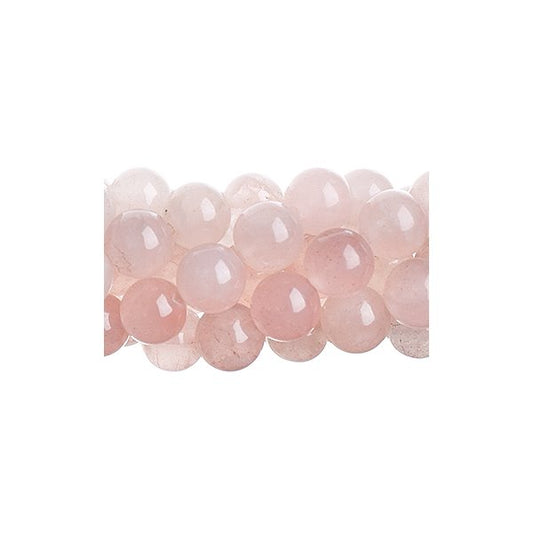 Rose Quartz   6mm Round 8in