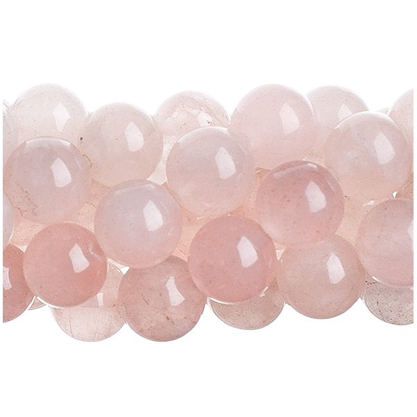 Rose Quartz   10mm Round 8in