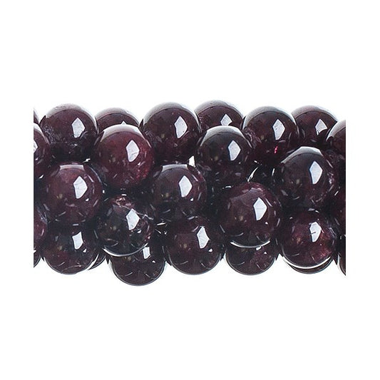Garnet   7-8mm Round 8in