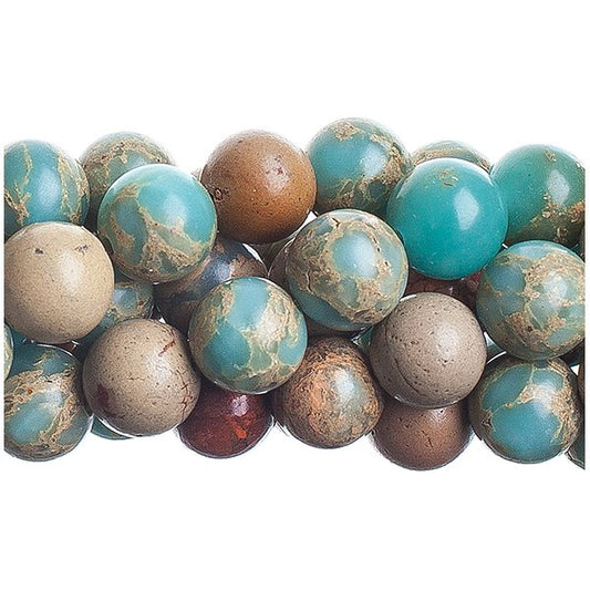 Impression Jasper   10mm Round 8in