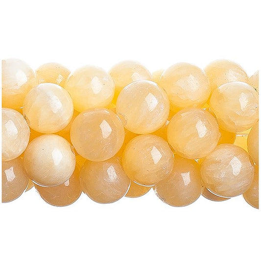 Yellow Jade   10mm Round 8in