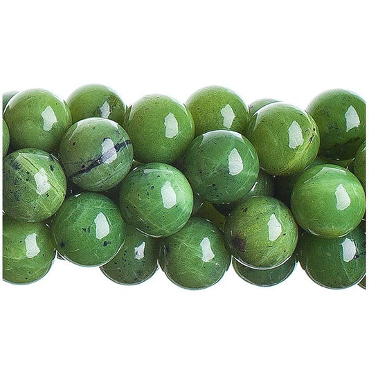 Canadian Jade   10mm Round 8in