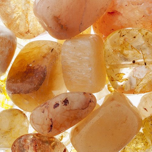 Stone Beads - Assorted Earths Jewels - Yellow Jade/Quartz/Jasper Dyed (Pack)