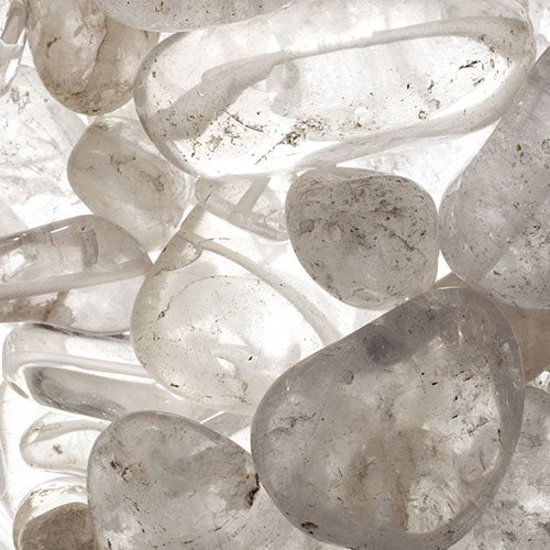 Stone Beads - Assorted Earths Jewels - Crystal Quartz Natural (Pack)