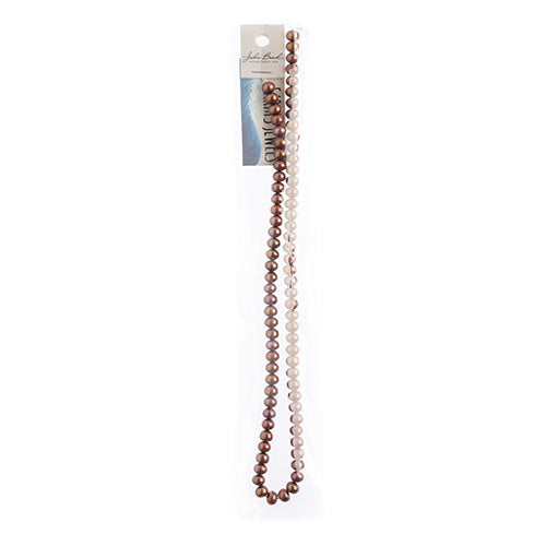 Freshwater Pearls - 6.7mm  - Copper (strand)