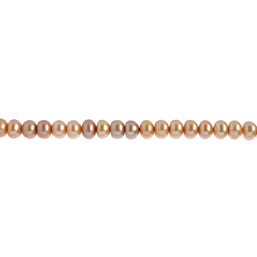 Freshwater Pearls - 6.7mm Rondelle - Cream (strand)