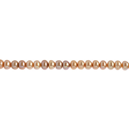 Freshwater Pearls - 6.7mm Rondelle - Cream (strand)