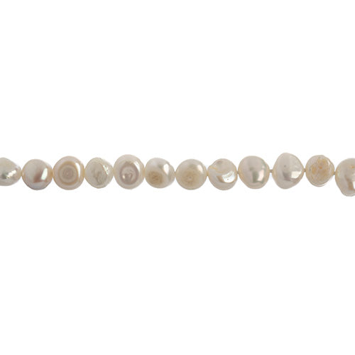 Freshwater Pearls - 5.5-6mm Irregular Round - Ivory (strand)