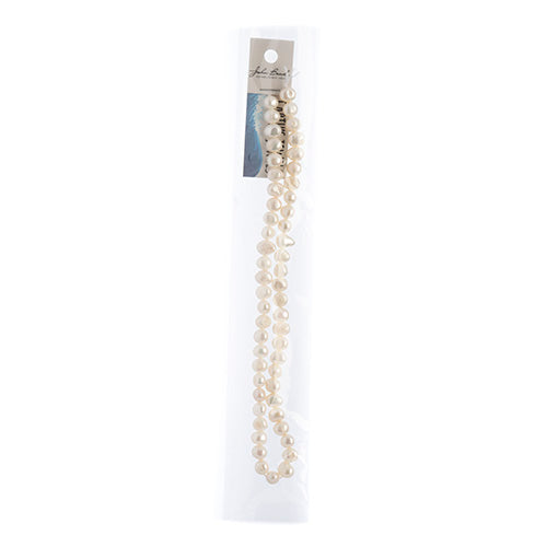 Freshwater Pearls - 6.5-7mm Irregular Round - Ivory (strand)