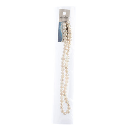 Freshwater Pearls - 6.5-7mm Irregular Round - Ivory (strand)