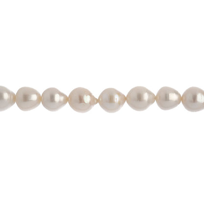 Freshwater Pearls - 9-10mm Irregular Round - Ivory White (strand)