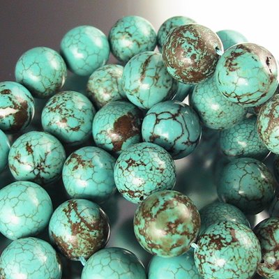 Turquoise   12mm Rounds 2x8in