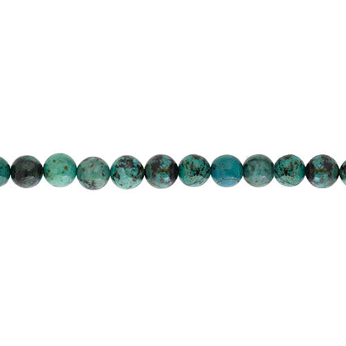 African Turquoise   4mm Round 8in