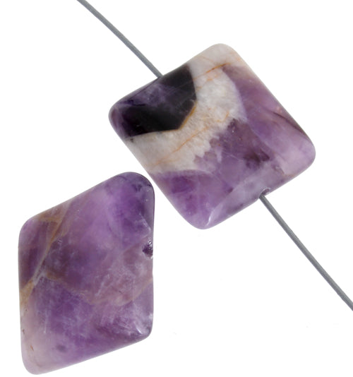 Dog Tooth Amethyst   18mm Square 9pc