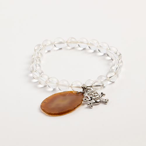 Semi-Precious Stretch Bracelet - Quartz Crystal