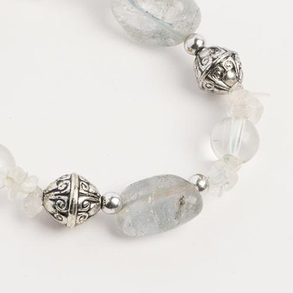 Semi-Precious Stretch Bracelet - Quartz Crystal