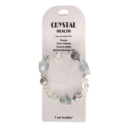 Semi-Precious Stretch Bracelet - Quartz Crystal