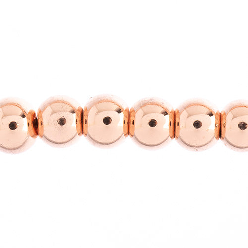 Glass Beads Round - 6mm - Copper (strand)