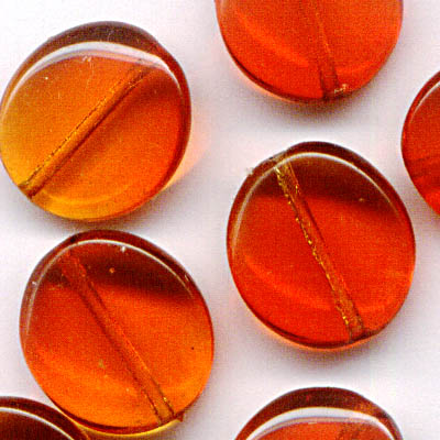 Glass - Large Wavy Pancake - Fire Opal