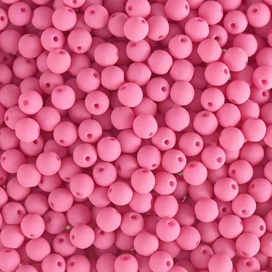 Velvet Beads Round - 4mm - Velvet Soft Pink (46pcs)