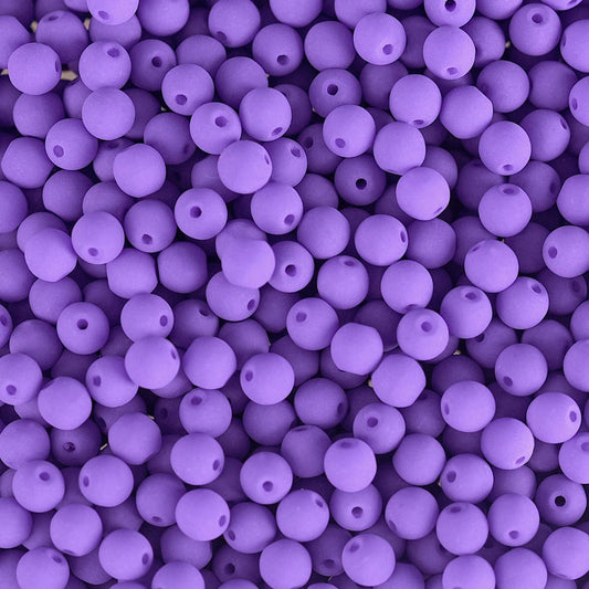 Velvet Beads Round - 4mm - Velvet Soft Violet (46pcs)