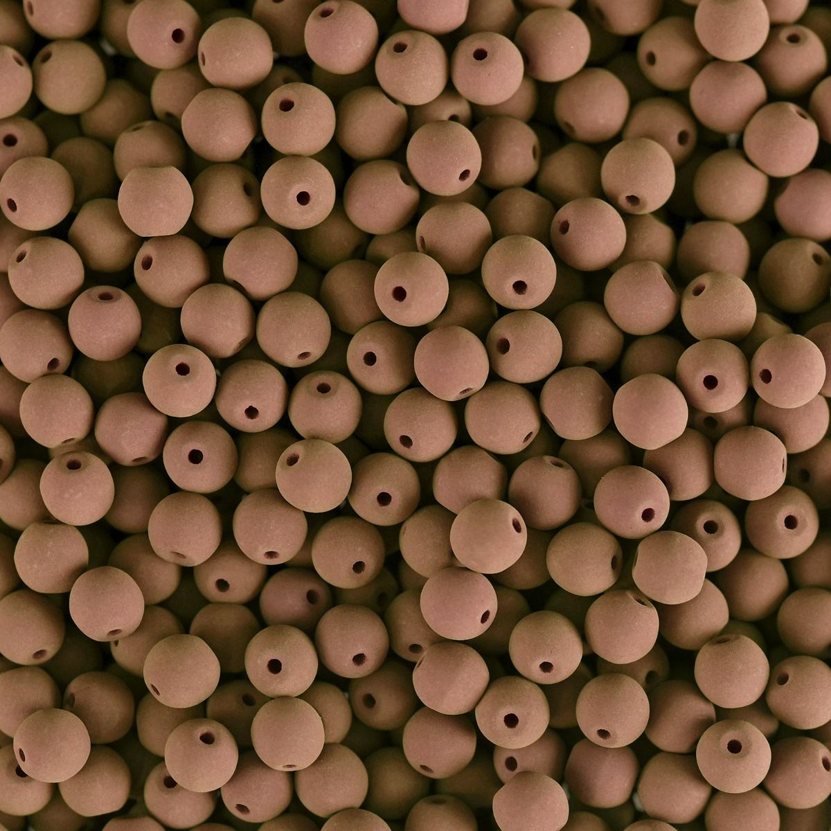 Velvet Beads Round - 4mm - Velvet Cocoa (46pcs)