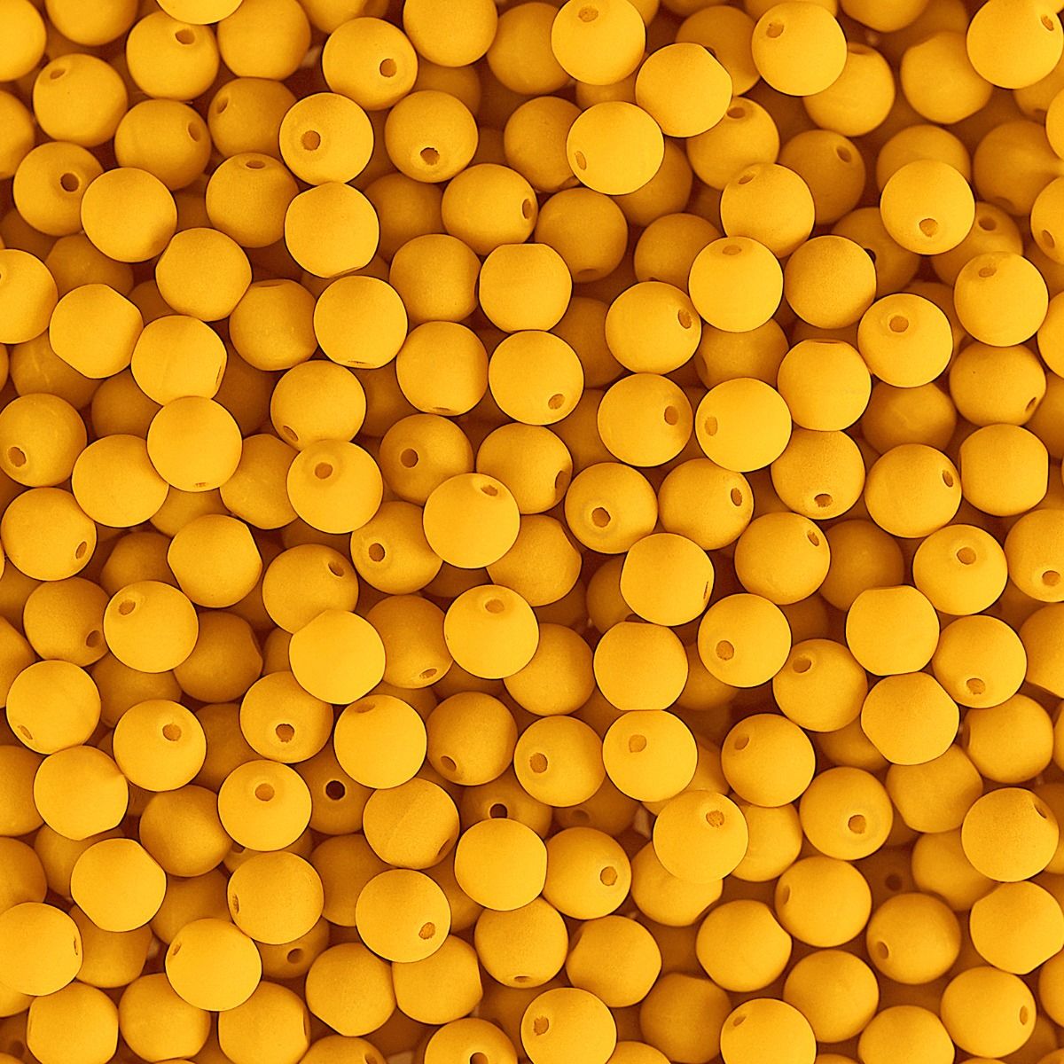 Velvet Beads Round - 4mm - Velvet Sunflower (46pcs)