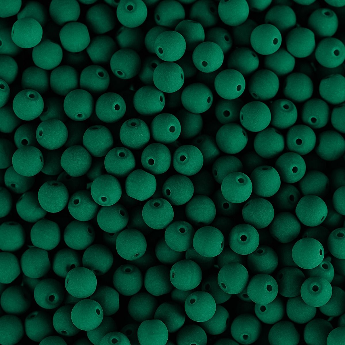 Velvet Beads Round - 4mm - Velvet Petrol (46pcs)