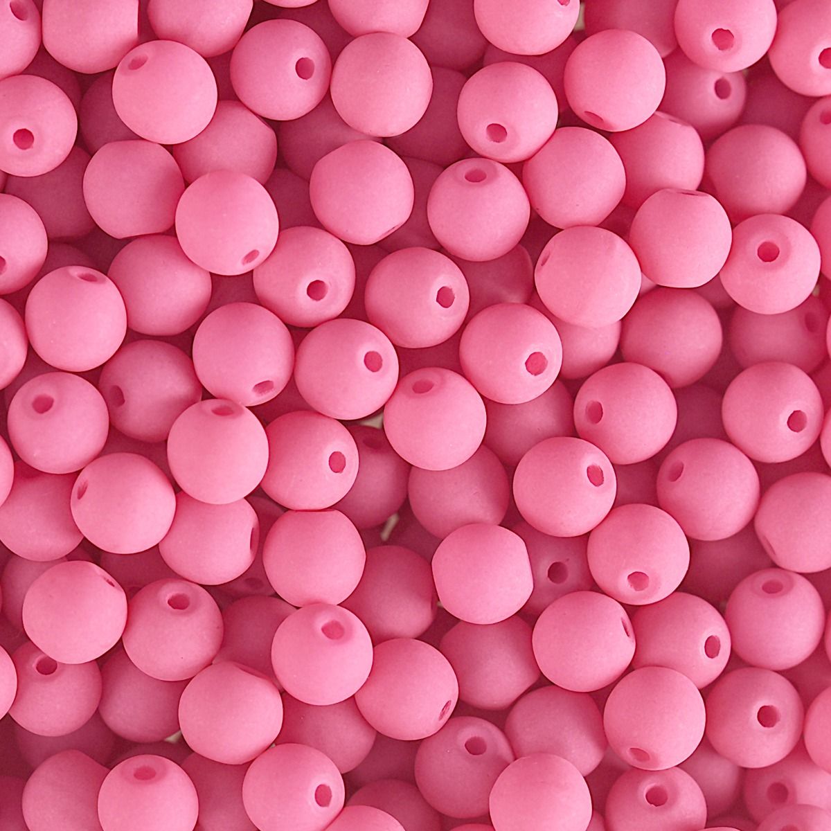 Velvet Beads Round - 6mm - Velvet Soft Pink (30pcs)