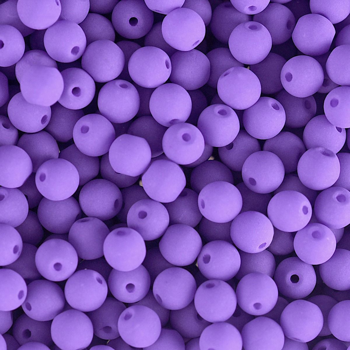 Velvet Beads Round - 6mm - Velvet Soft Violet (30pcs)