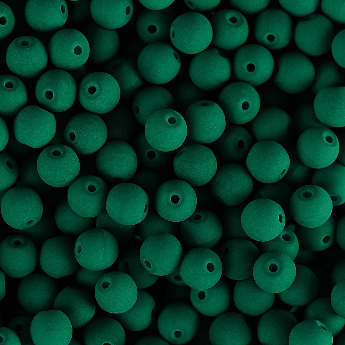 Velvet Beads Round - 6mm - Velvet Petrol (30pcs)