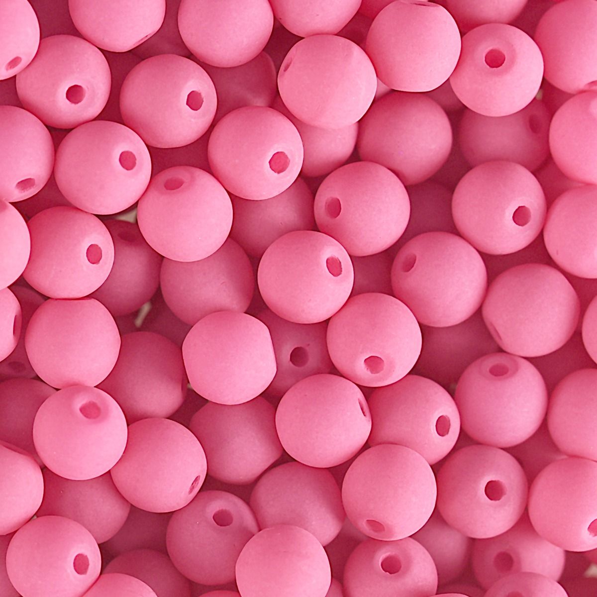 Velvet Beads Round - 8mm - Velvet Soft Pink (23pcs)