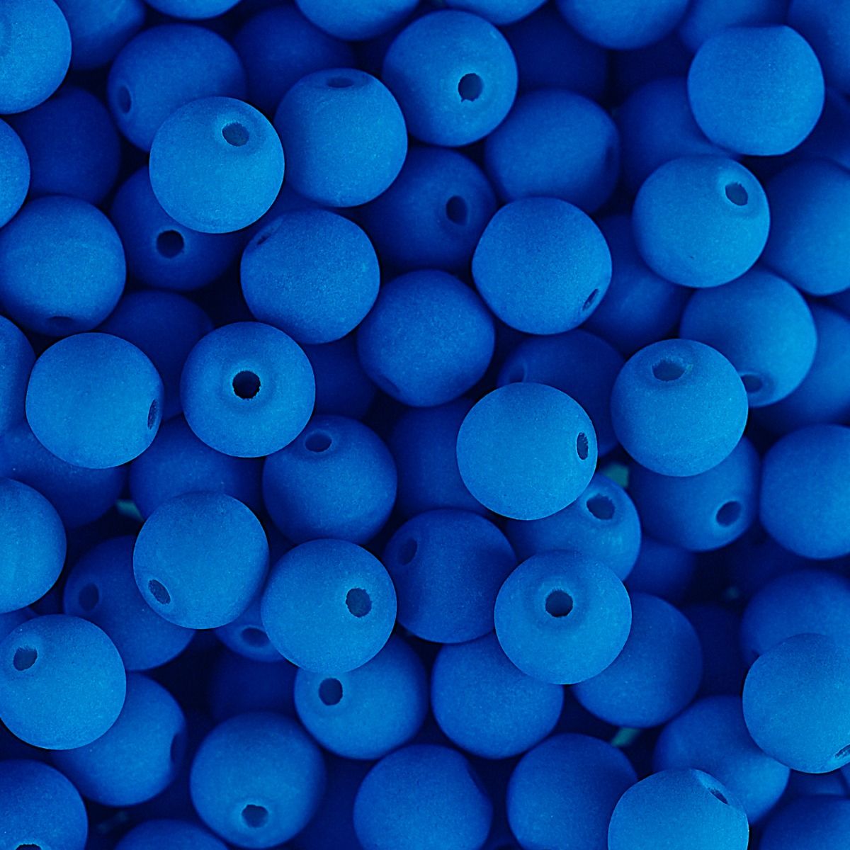 Velvet Beads Round - 8mm - Velvet Turquoise (23pcs)
