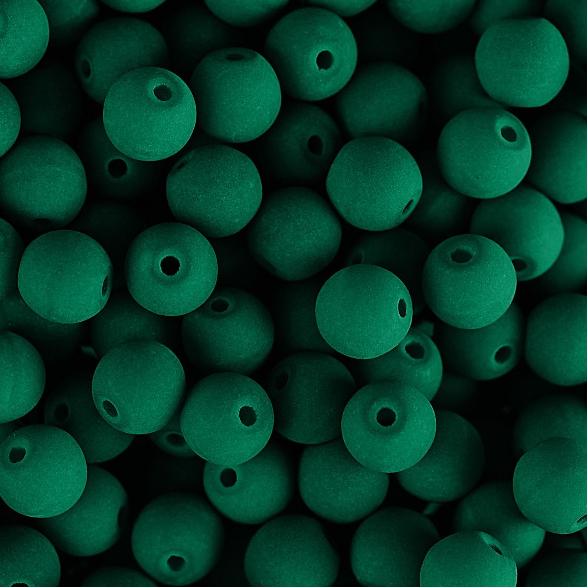 Velvet Beads Round - 8mm - Velvet Petrol (23pcs)