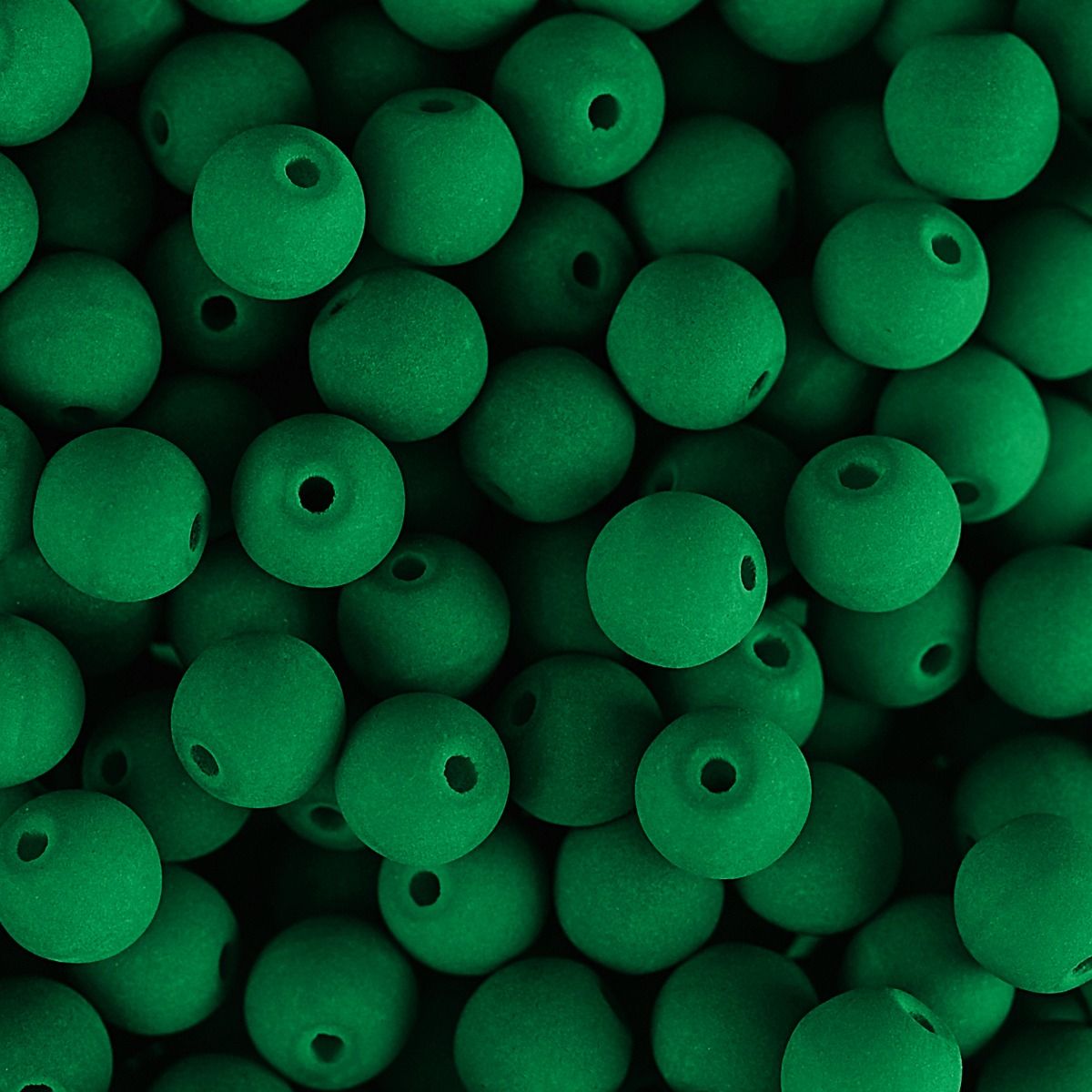 Velvet Beads Round - 8mm - Velvet Irish Green (23pcs)