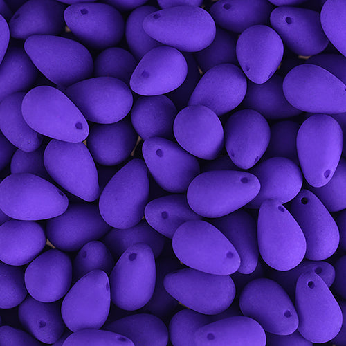 Velvet Beads Drop - 6x9mm - Velvet Violet (38pcs)