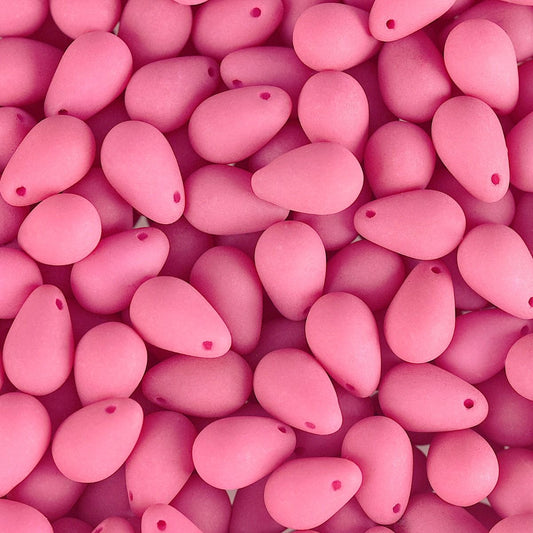 Velvet Beads Drop - 6x9mm - Velvet Soft Pink (38pcs)