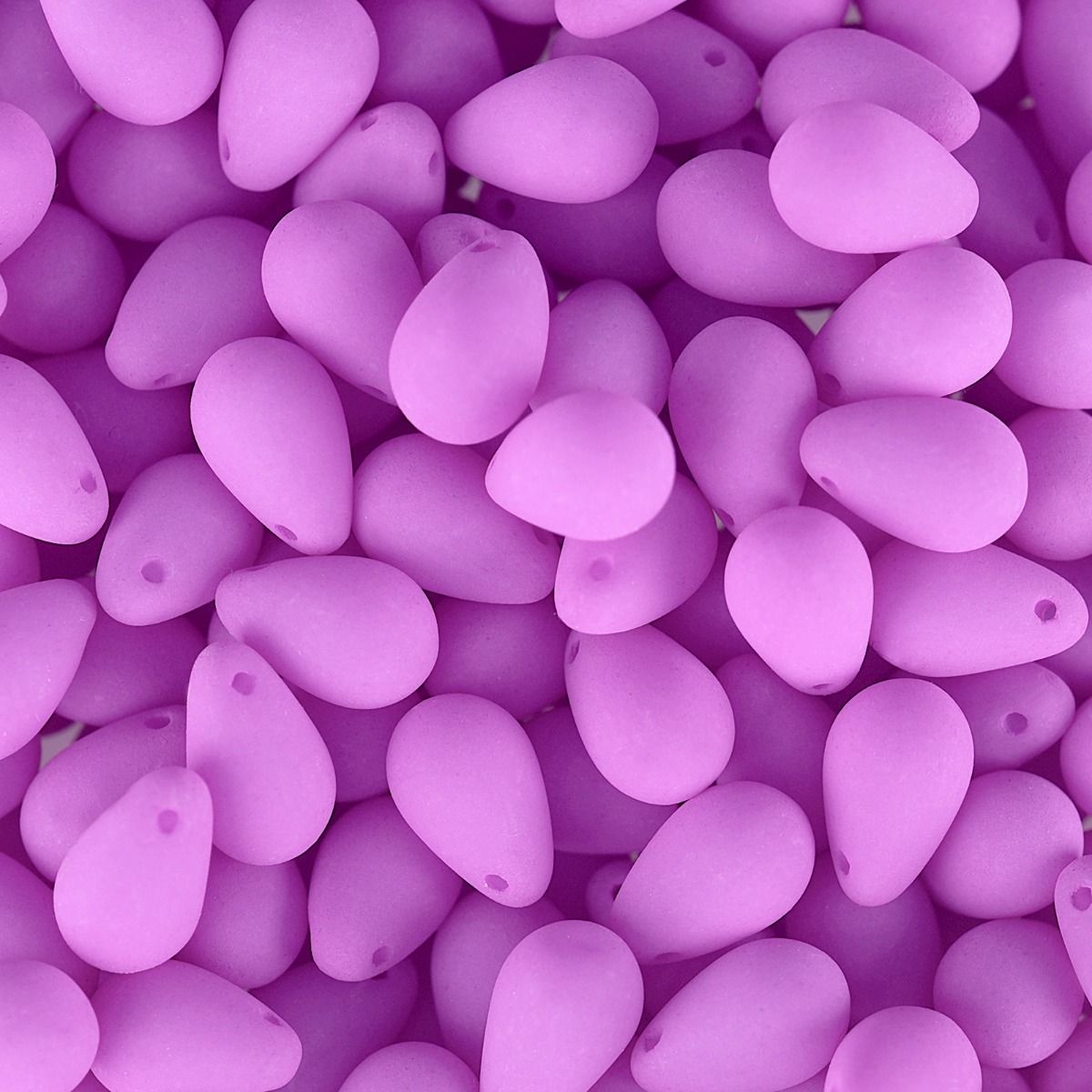 Velvet Beads Drop - 6x9mm - Velvet Soft Magenta (38pcs)