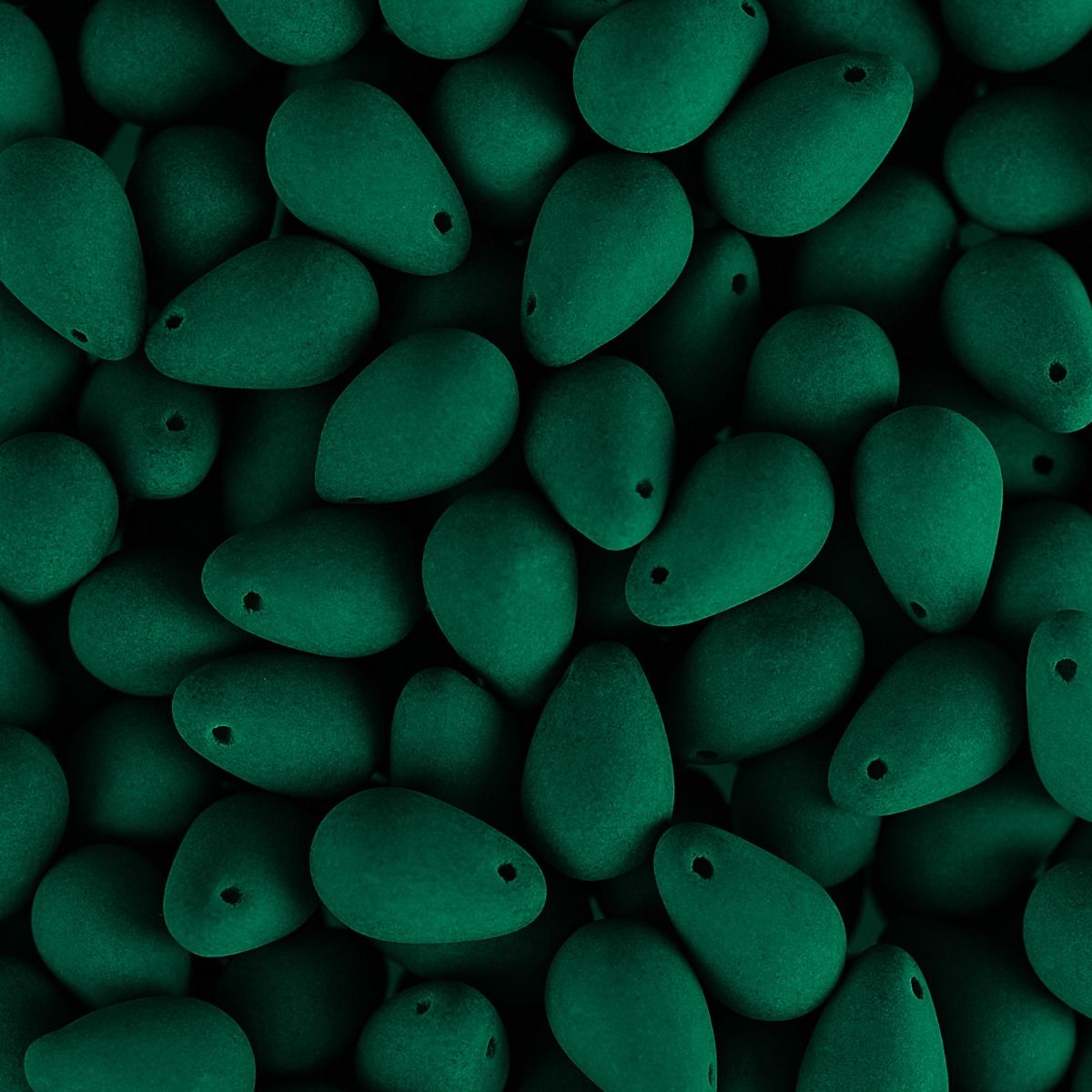 Velvet Beads Drop - 6x9mm - Velvet Petrol (38pcs)
