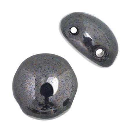 Candy Beads - 8mm - Opaque Black Luster (Strand 22)