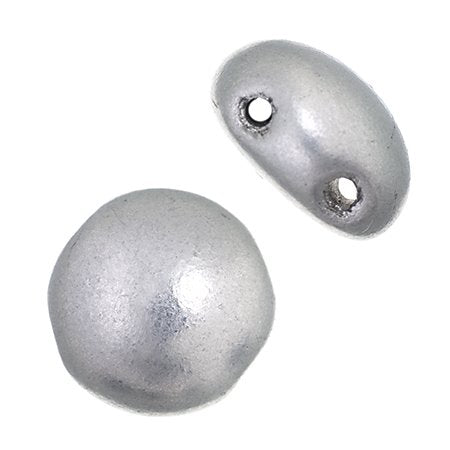 Candy Beads - 8mm - Opaque Silver Bronze (Strand 22)