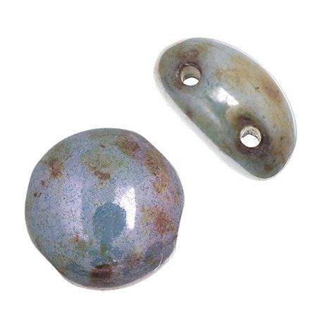 Candy Beads - 8mm - Grey Lazura luster (Strand 22)