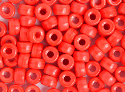 Crow Beads - 9mm - Opaque Coral (100pcs)