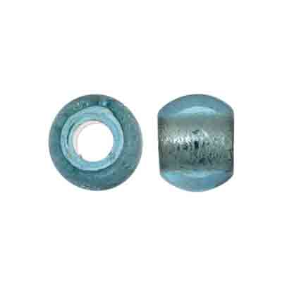 Crow Beads - 12mm - Silver Lined Light Aqua (100pcs)