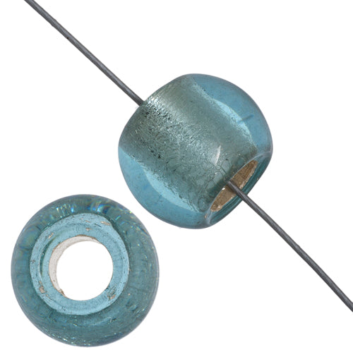 Crow Beads - 12mm - Silver Lined Light Aqua (100pcs)