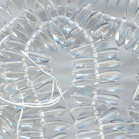 Fringe Beads Dagger Beads - 11mm - Transparent Crystal (25)