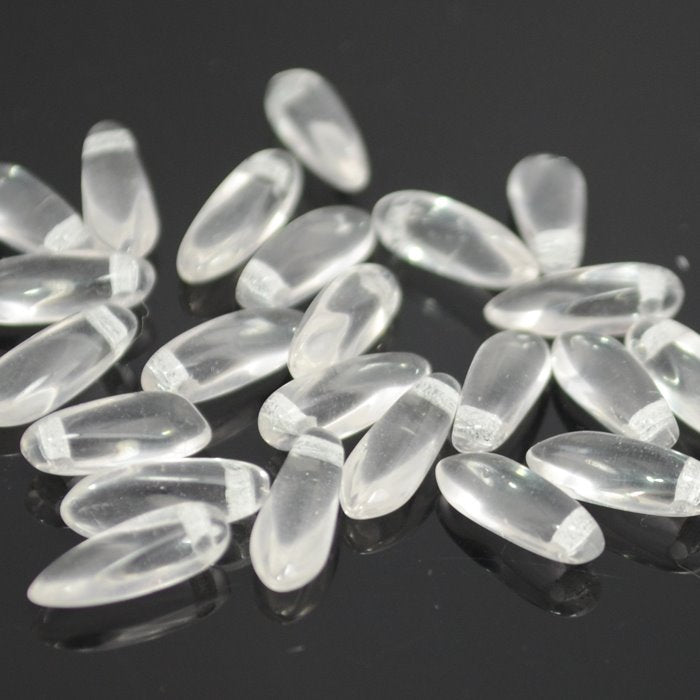 Fringe Beads Dagger Beads - 11mm - Pale Rosaline (25)