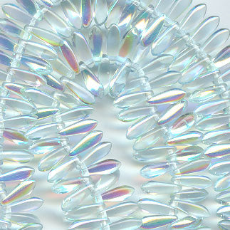 Fringe Beads Dagger Beads - 11mm - Alexandrite AB (25)