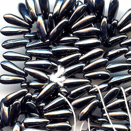 Fringe Beads Dagger Beads - 11mm - Hematite (25)