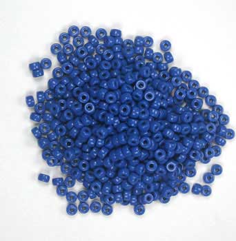 Mini Crow Beads - 6mm - Opaque Medium Blue (500pcs)